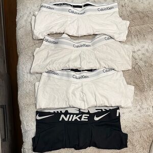 Calvin Klein Men's Boxer Briefs - White and Gray